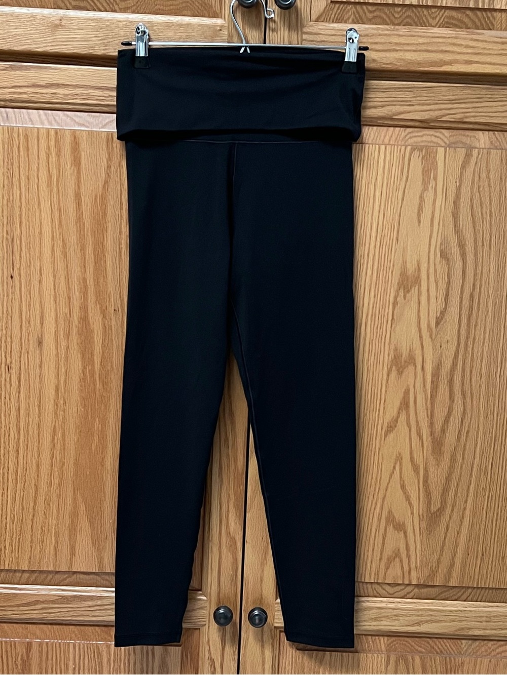 Offline By Aerie Women’s Black Fold-Over Waist Leggings - Classic Comfort, GUC,M